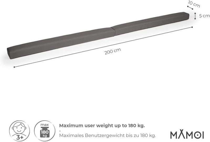 MAMOI® Schwebebalken für zuhause, Balancierbalken für Kinder, Balken Turnen klappbar, Turngeräte Ind