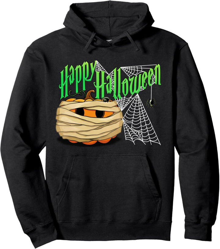 "Happy Halloween" Kürbis Mumie Pullover Hoodie