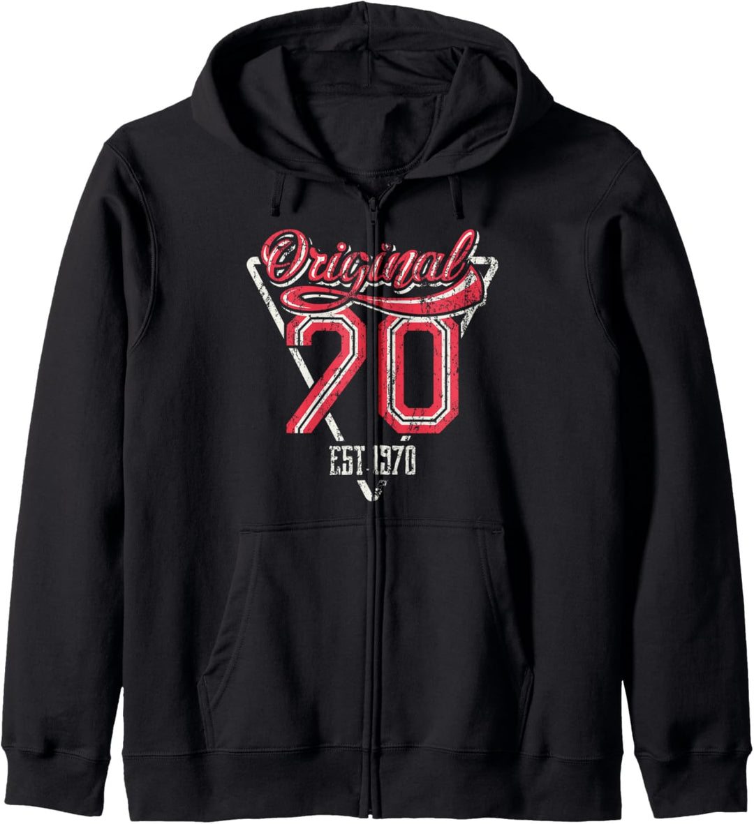 Original 70 Est 1970 Geschenk zum 50. Geburtstag Kapuzenjacke