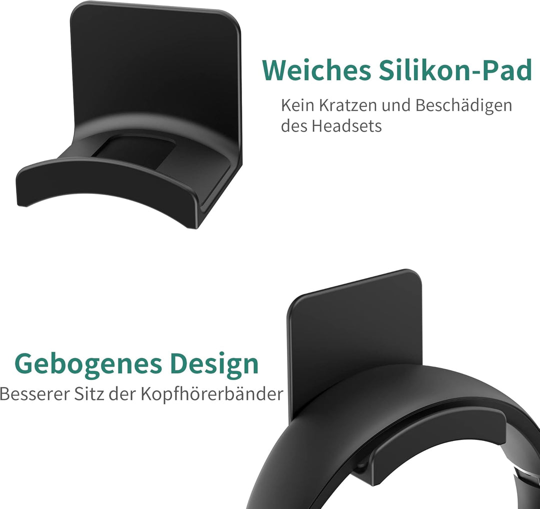 SPORTLINK Headset Halterung Halter - Universal Kopfhörer Haken Wandhalterung Ohrhörer Aufhänger mit