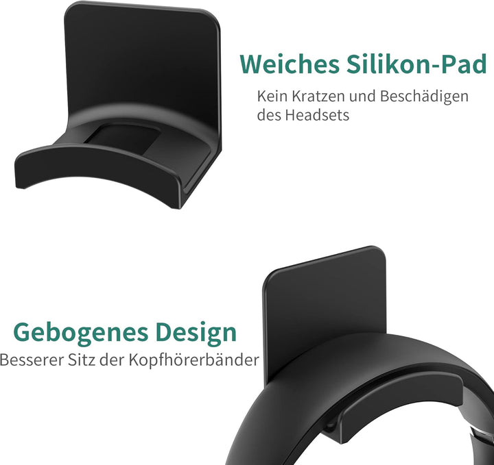 SPORTLINK Headset Halterung Halter - Universal Kopfhörer Haken Wandhalterung Ohrhörer Aufhänger mit
