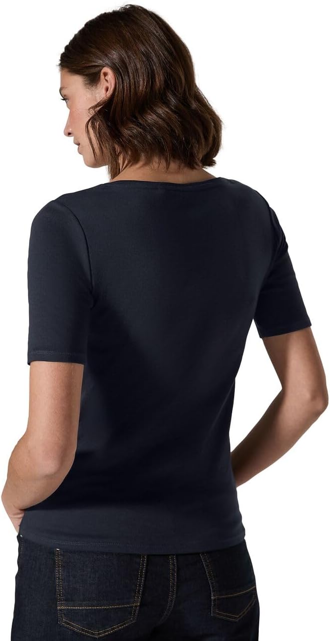 Cecil Damen Style Lena Basic T-Shirt Baumwolle S Universal Blue, S Universal Blue
