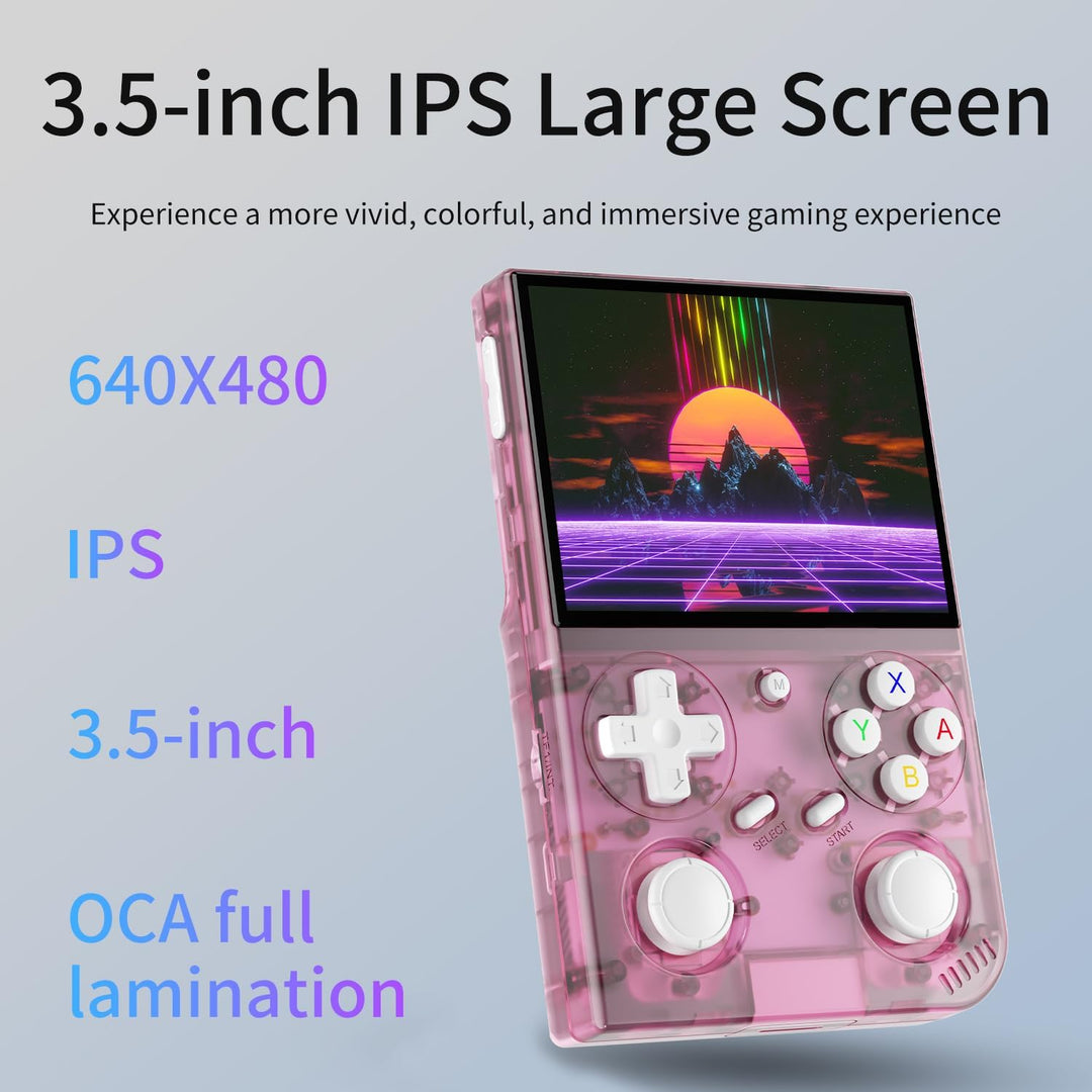 RG35XX G350 Retro Handheld Game Console 3.5 Inch IPS Screen 640 x 480 Linux System with a 64G Card P