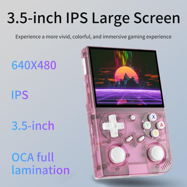 RG35XX G350 Retro Handheld Game Console 3.5 Inch IPS Screen 640 x 480 Linux System with a 64G Card P