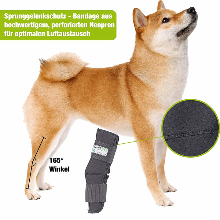Nature Pet Sprunggelenk Schutz Bandage 165° Winkel für Hunde/Tarsalgelenk Bandage für Hunde (XS), XS