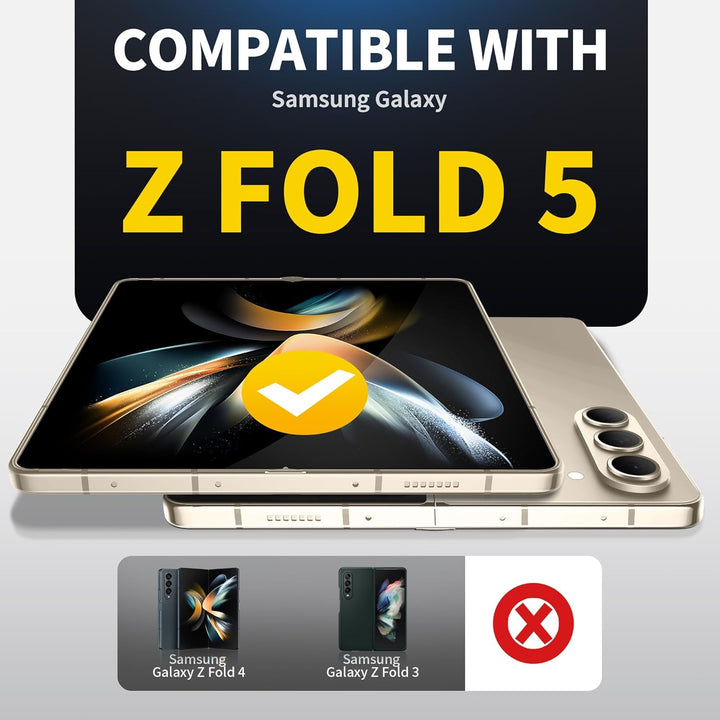 Tongate für Z Fold 5 Hülle, Z Fold5 S Stift Halter Hülle mit Scharnierschutz, Eingebauter Displaysch
