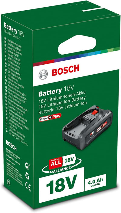 Bosch Home and Garden PBA 18V 4.0Ah W-C Power Plus 4.0 Ah 1 Akku | PowerPlus 18V, 4.0 Ah 1 Akku | Po
