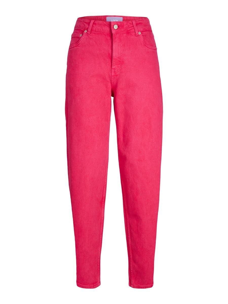 JACK &amp; JONES Damen Jjxx Jxlisbon Mom Hw AKM Noos Jeans 25W / 30L Bright Rose, 25W / 30L Bright Rose