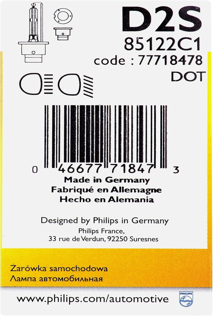 Philips Xenon Brenner D2S 85122C1 85V 35W *NEU*