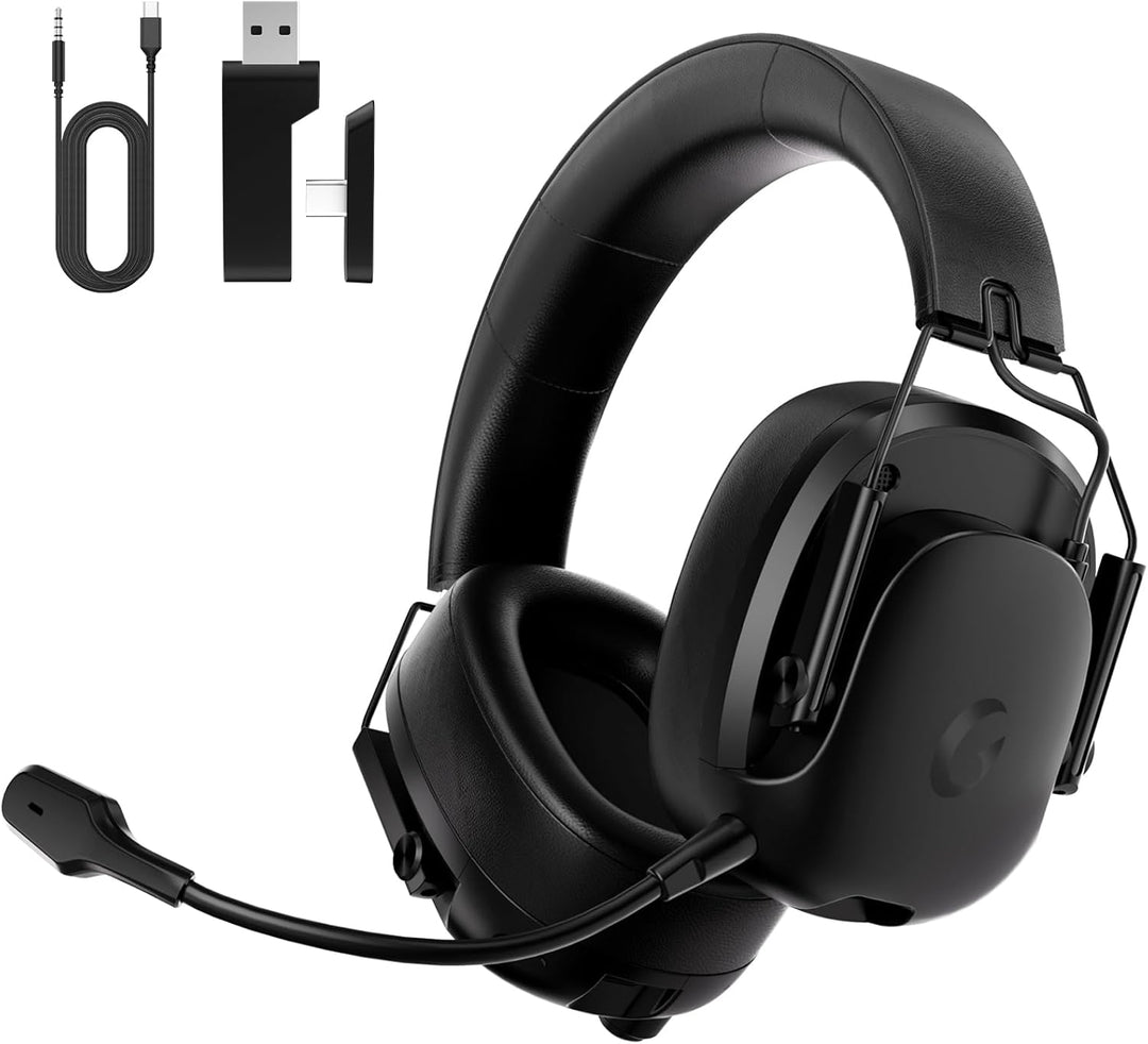 Gvyugke Wireless Gaming-Headset, Gaming-Headset für PS5/PS4/PC/Telefon, Rauschunterdrückungsmikrofon