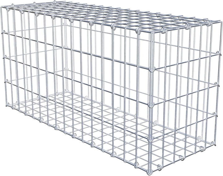 GABIONA Steinkorb-Gabione eckig, Maschenweite 5 x 10 cm, Tiefe 30 cm, Gabione 80 x 40 x 30 cm (L x H