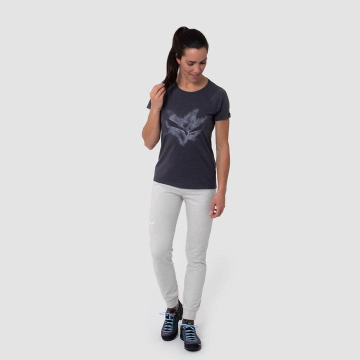 Salewa Damen Pure Chalk Dry W T-Shirt T-Shirt 36 Blau (Navy Blazer Melange), 36 Blau (Navy Blazer Me