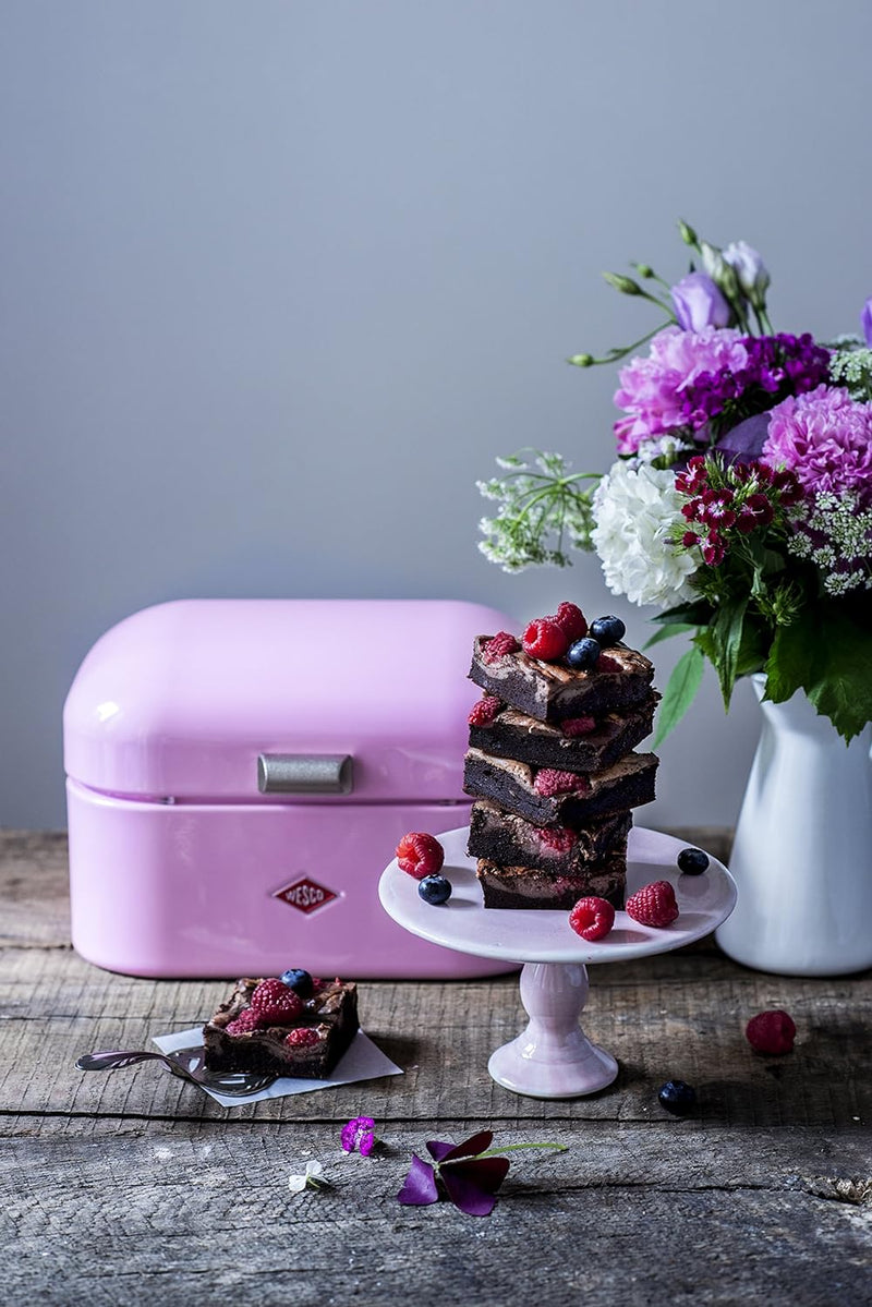 Wesco 235 101 Single Grandy Brotkasten pink 22 x 28 x 17cm (L/B/H), Stainless_Steel, 22 x 26.8 x 17c