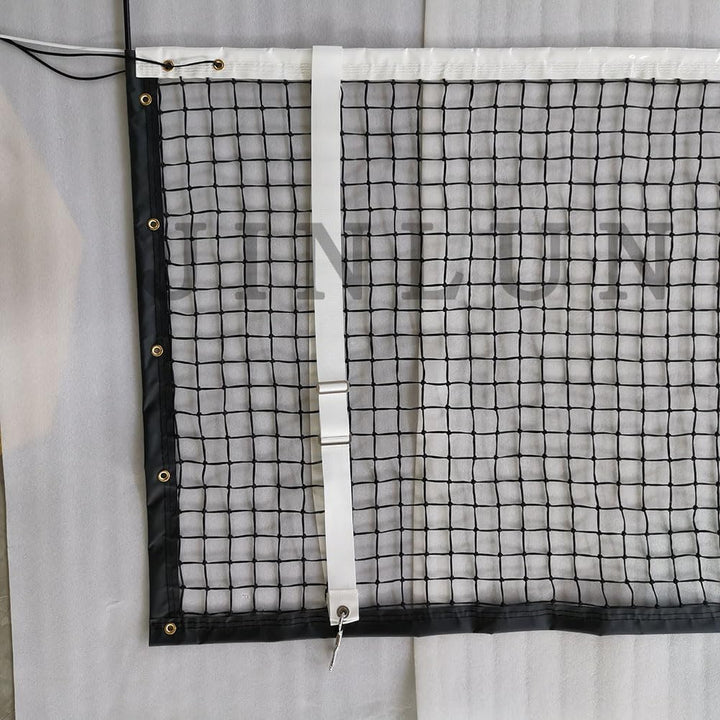 JINLUN Standard-Tennisnetz, robustes Outdoor-Tennisnetz, 12,7 m breit, 1,07 m hoch, HDPE-Netz, Schwa