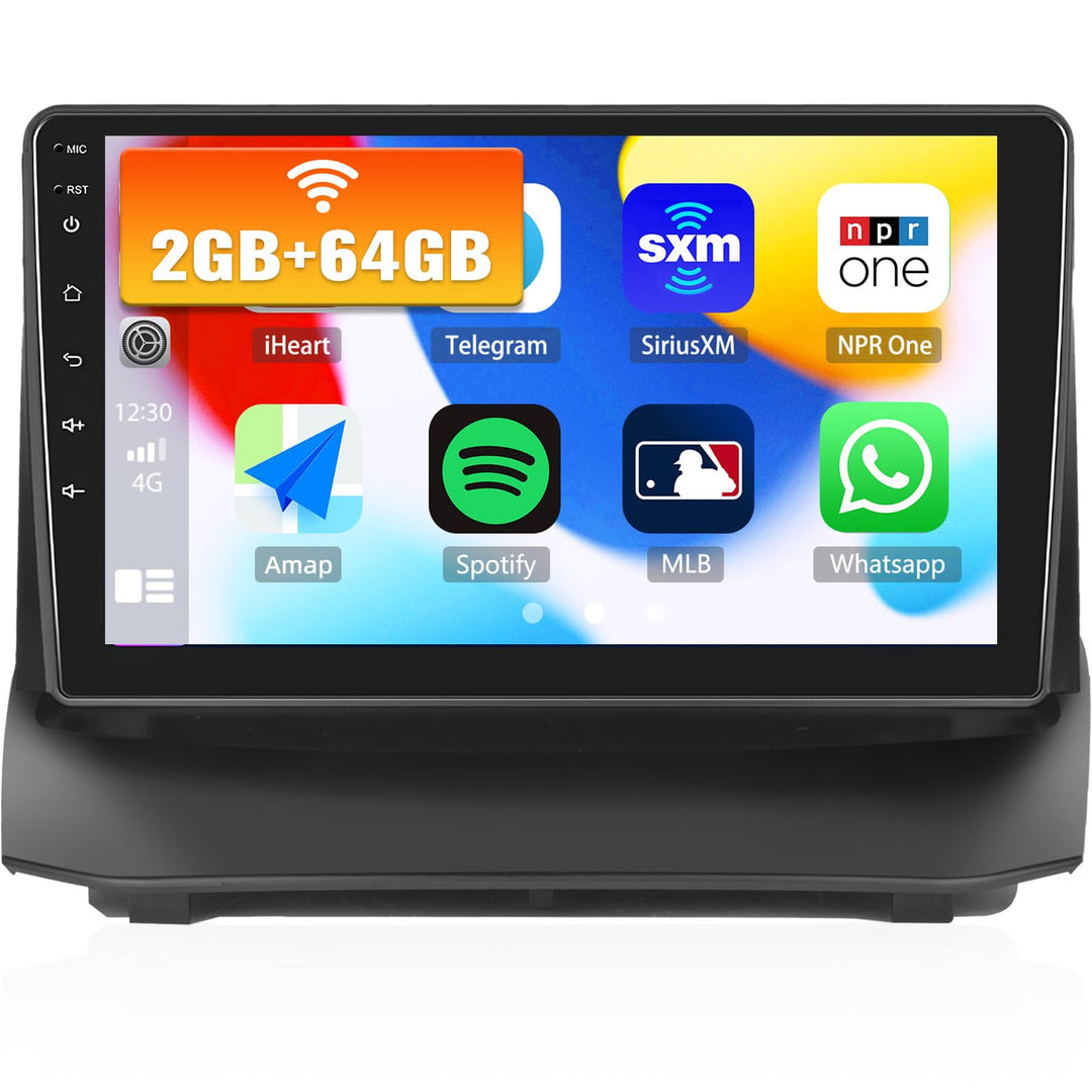2G+64G CAMECHO Android 13 Autoradio für Ford Fiesta 2009-2014 mit Navi Carplay Android Auto, Doppel