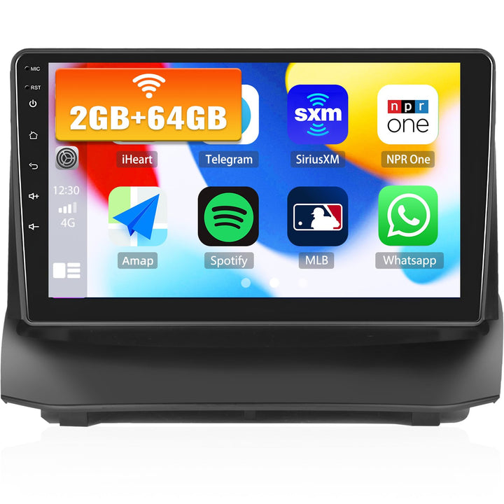 2G+64G CAMECHO Android 13 Autoradio für Ford Fiesta 2009-2014 mit Navi Carplay Android Auto, Doppel