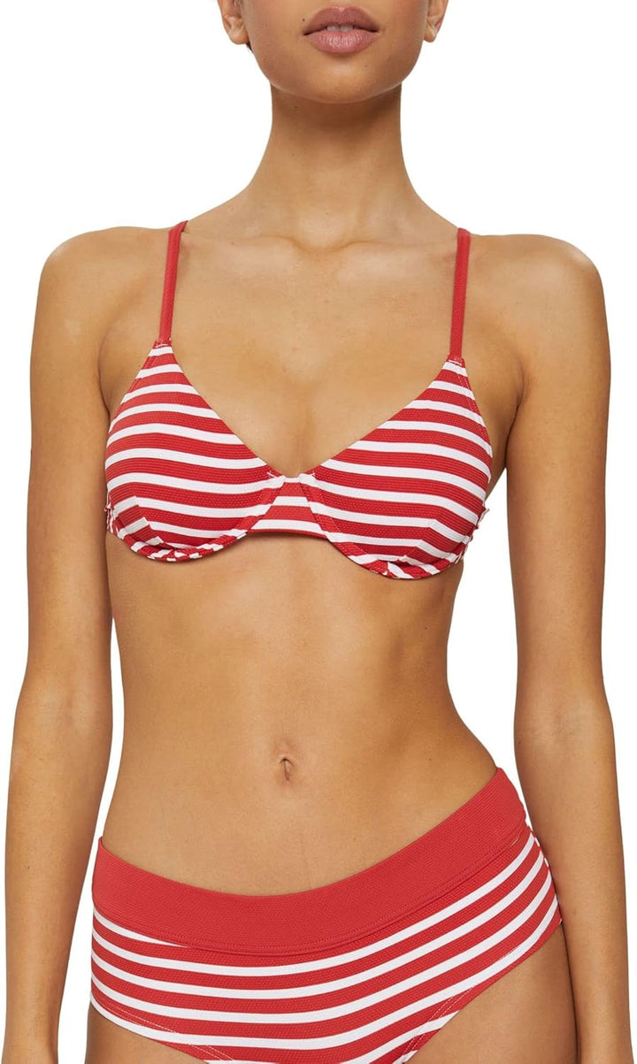 ESPRIT Damen Hamptons Beach RCS Uw.Bra Bikini 38 / C Rot, 38 / C Rot