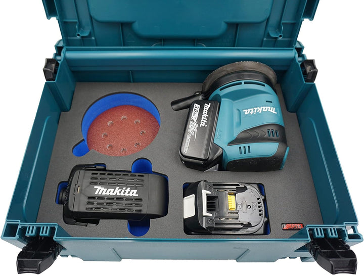 APTEX Schaumeinlage passend für Makita Akku-Exzenterschleifer DBO 180 für MakPac Gr. 2-3