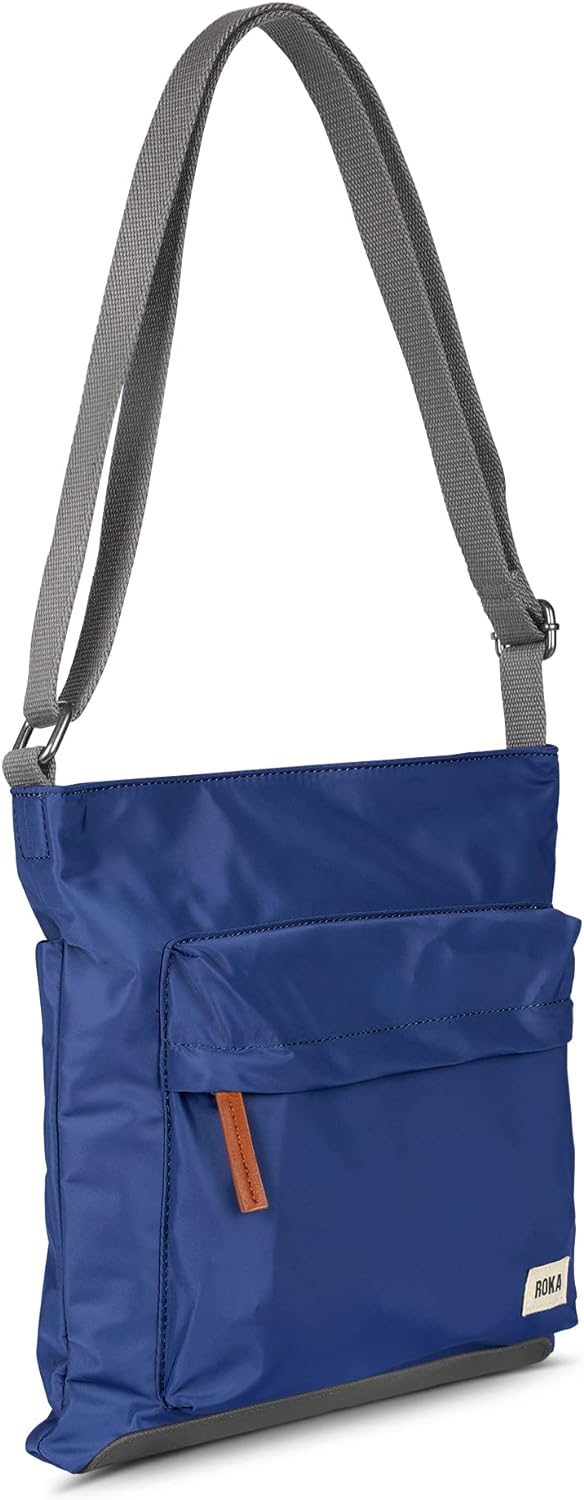 Roka London Kennington Sustainable Crossbody, Burnt Blue