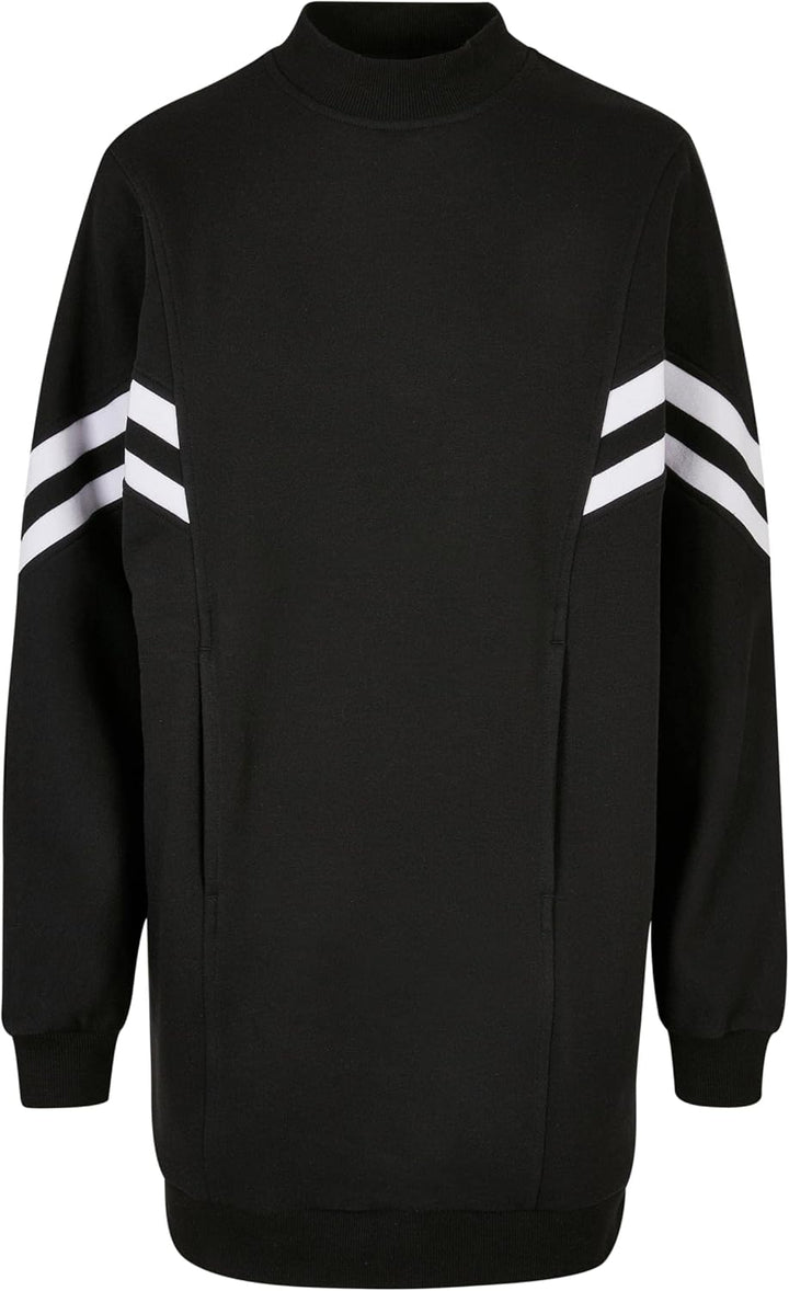 Urban Classics Damen Ladies Oversized College Sweat Dress M Schwarz, M Schwarz