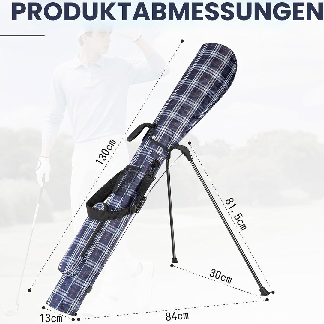 OUUTMEE Kleine Golftasche, Schlägerkoffer, Golf-Selbstständer, Schlägerkoffer und grosse Tasche, Ult