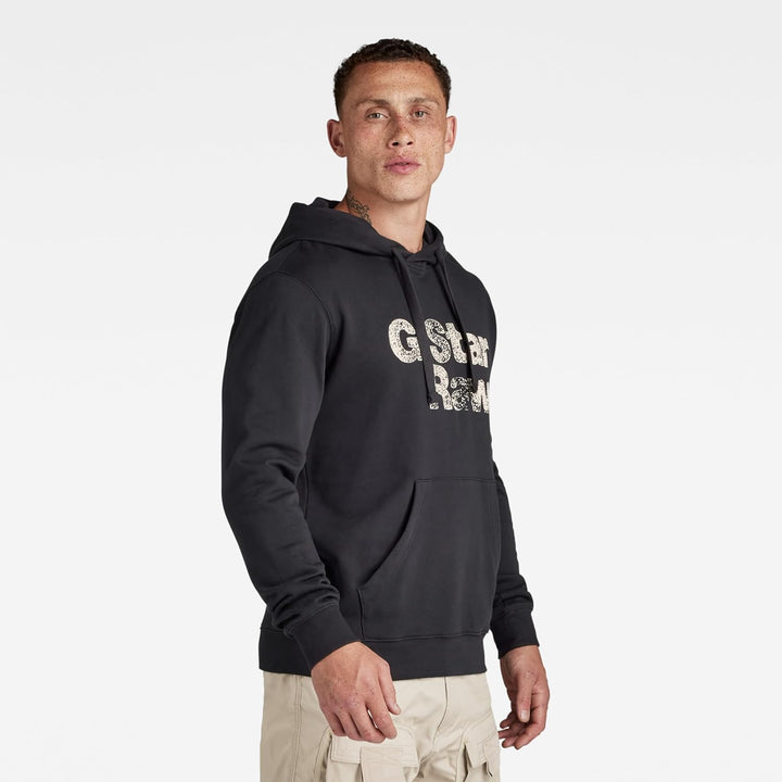 G-STAR Herren Retro Shadow Graphic Hooded Sweatshirt Sweats S Schwarz (Dk Black D24664-d390-6484), S
