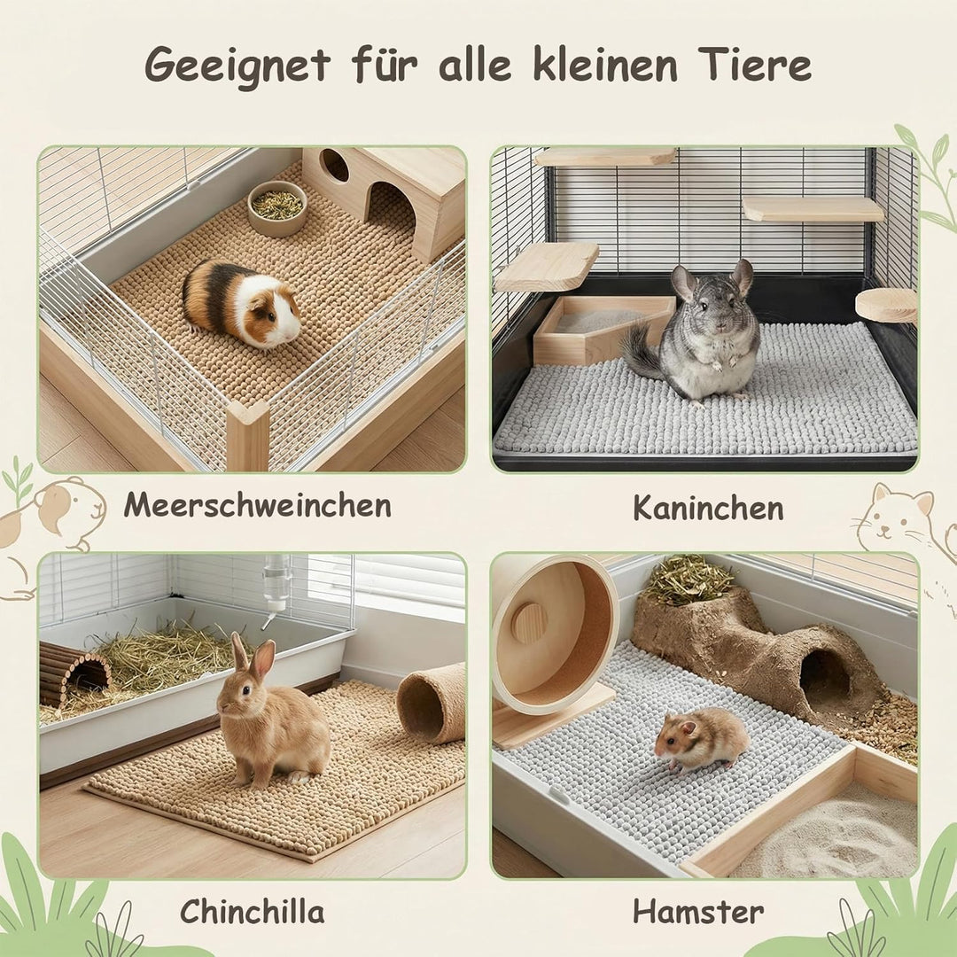 Pipipads Meerschweinchen 2 teilig C&C 1x2 Gitterkäfige Meerschweinchen Unterlage Decke Hamster Kanin