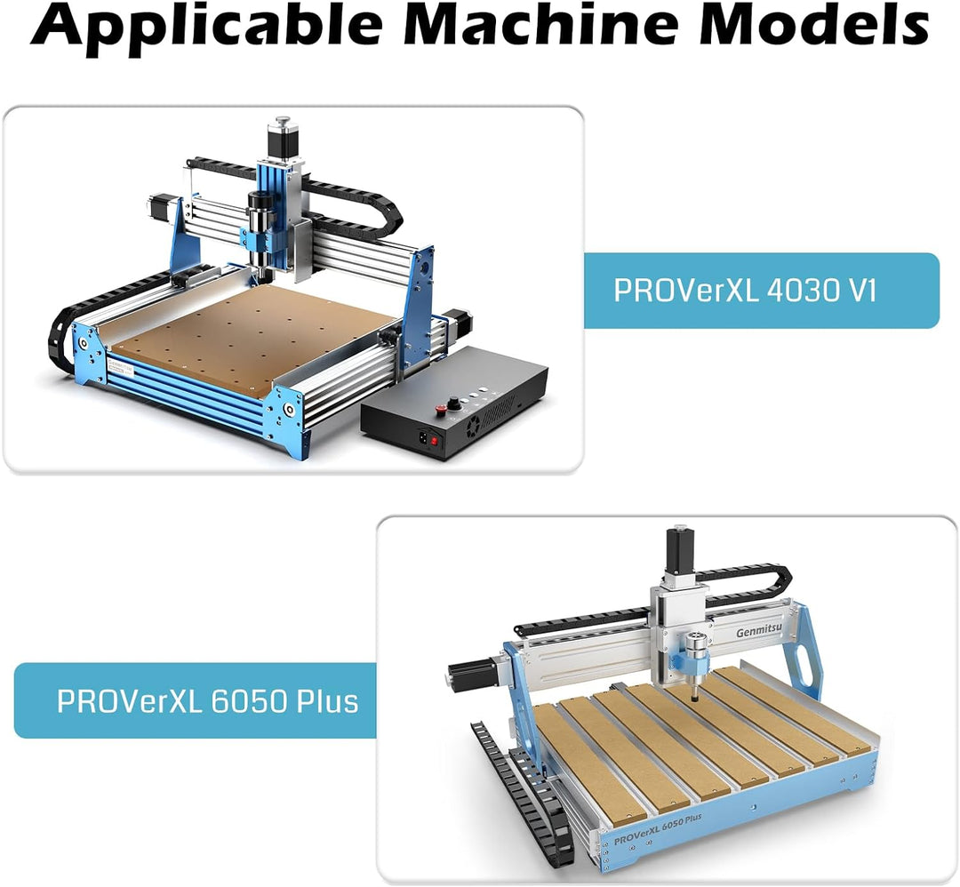 Genmitsu Rotationsmodul-Kit für PROVer XL 4030 V1/6050 Plus CNC-Fräsmaschine mit NEMA23 Planetengetr