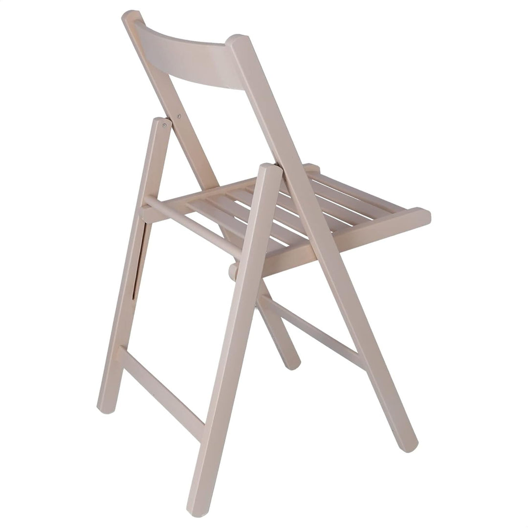 Mueblear 19016 Klappstuhl aus Holz, 43 x 46 x 79 cm weiss, Weiss