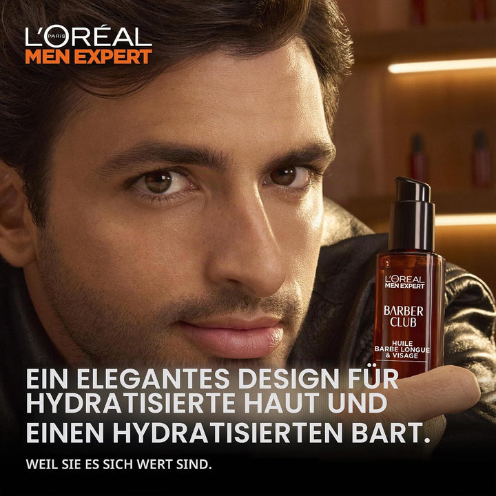 L'Oréal Men Expert BarberClub Herrenöl mit ätherischem Zedernholz 30 ml, 1 Stück