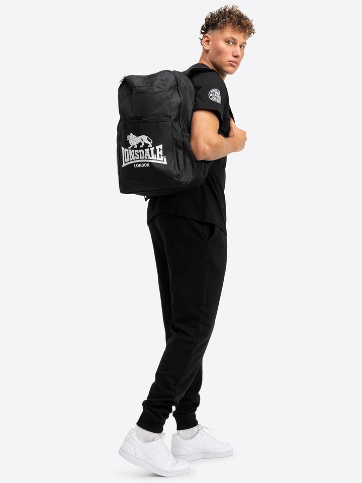 Lonsdale Rucksack Poynton Black/White Einheitsgrösse, Black/White Einheitsgrösse