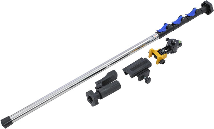 Laser-Wasserwaage mit Teleskopstange 3.7M, Edelstahl, Fussbedienung, Tasche 311579