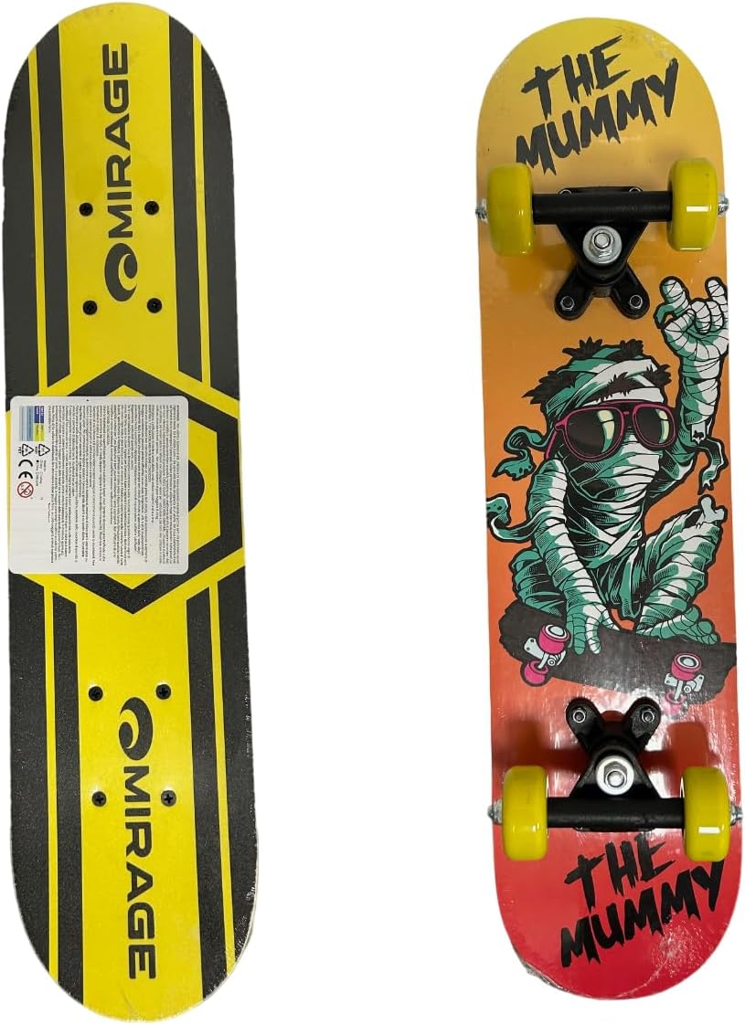 Skateboard für Kinder Skate für Kinder, 60 cm, Skateboard für Kinder, Skateboard aus Holz, komplett