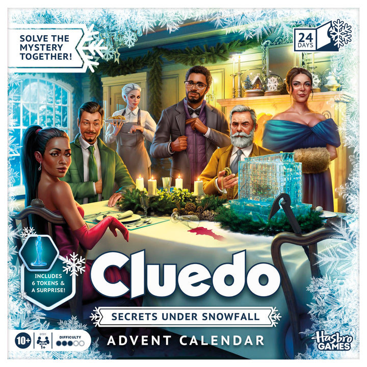 Cluedo Adventskalender Geheimnisse unter Schneefall - Englische Version