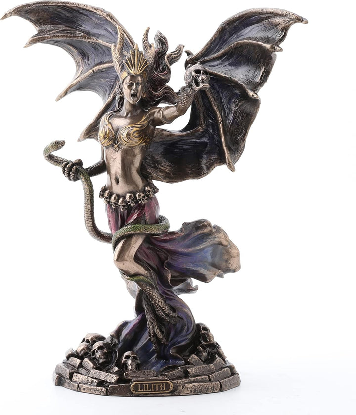 Veronese Design Lilith The Queen of Sheba Kunstharz-Skulptur, Bronze-Finish