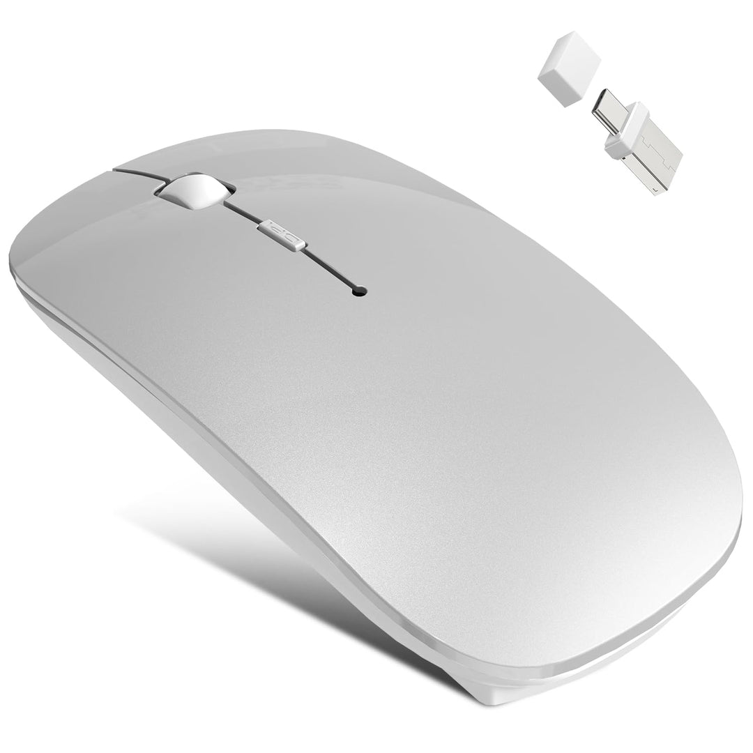 Azmall Mouse Wireless Bluetooth per MacBook Pro/Air/Mac/iPad/Laptop/Desktop/Mac/PC/Computer/telefono