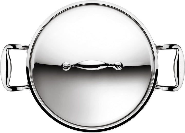 Lagostina Accademia Lagofusion Kochtopf mit Deckel, Rostfreies Metall, Edelstahl, 24 cm
