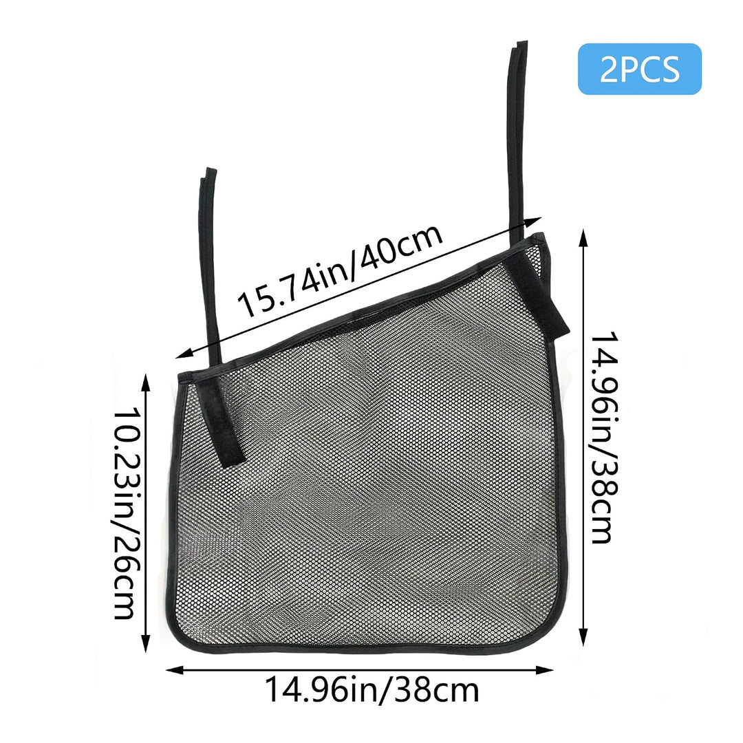 2 Stück Kinderwagen Seitentasche Organizer 40x38x38x26 cm Aufbewahrungstasche mit verstellbaren Riem