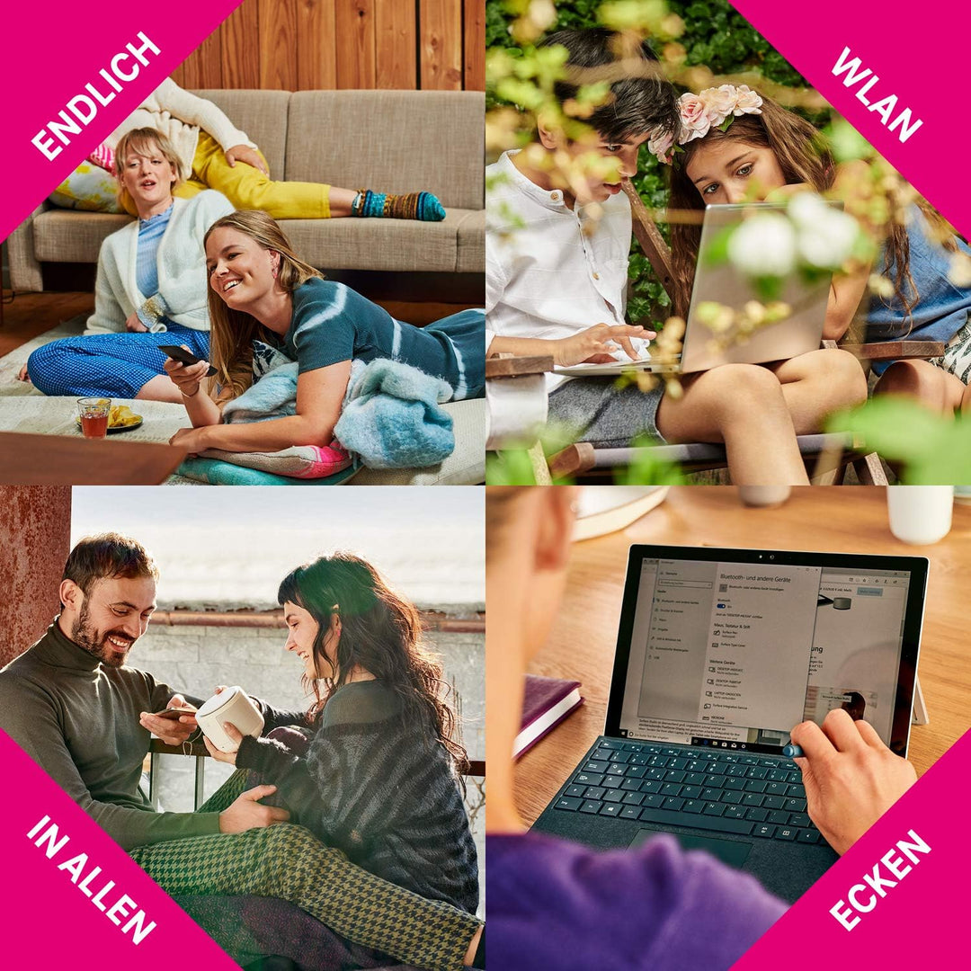 Telekom Speedport Smart 4 Router & Speed Home WLAN Repeater im Set mit Wi-Fi 6 und Mesh-Technologie