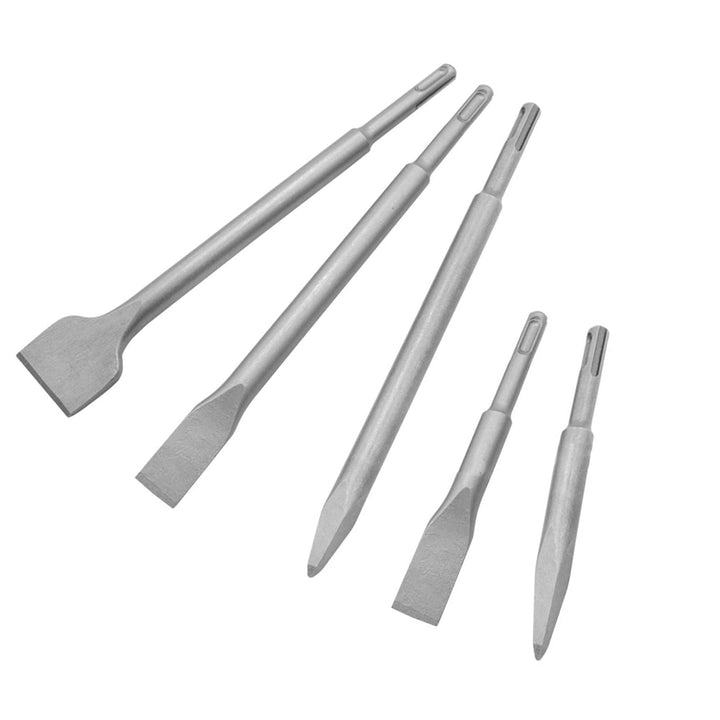Hammer Meissel Satz von 5 Spitzmeissel Flachmeissel Breite Flachmeissel Rotary Hammer Bits Home Tool
