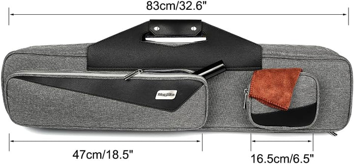 Pool Queue Fall 4x4 mit Rucksack Riemen Tragetasche für 4 Pool Quees Grey, Grey