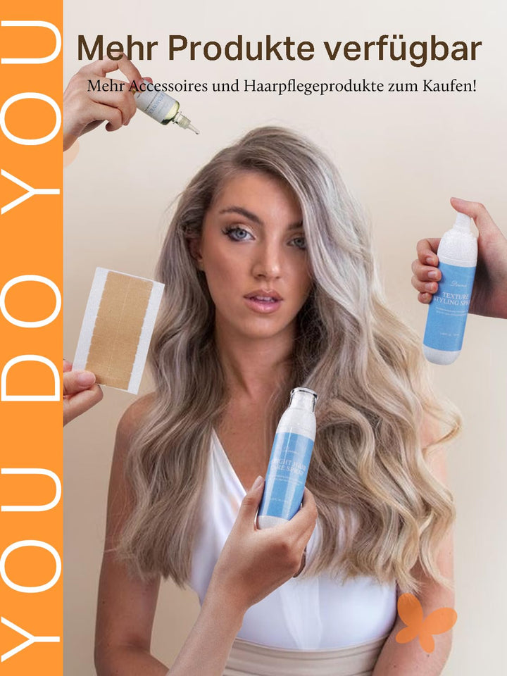 DOORES Extensions Echthaar Tape in, Tief Schwarz 55cm (22zoll) 50g 20pcs, Remy Haarextension Tape in