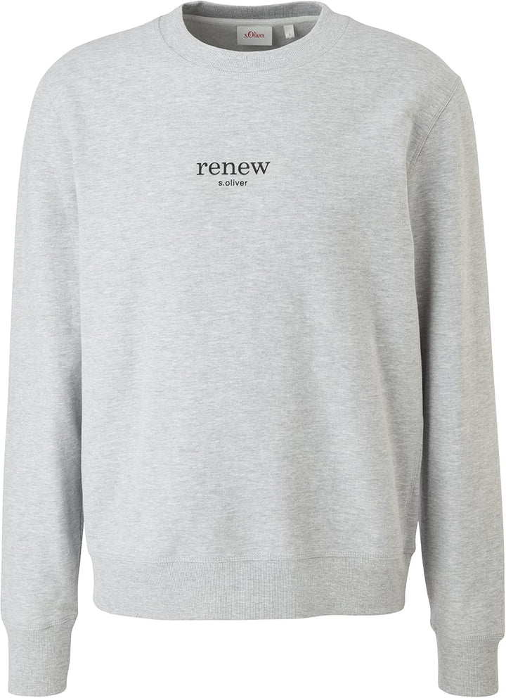 s.Oliver Herren Sweatshirt XXL Light Melange, XXL Light Melange