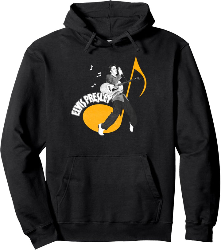 Elvis Presley Official Music Note Pullover Hoodie