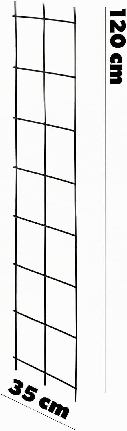 KADAX Rankgitter, Rankhilfe aus Stahl, Wandgitter für Pflanzen, Garten, Balkon, Terrasse, Drahtgitte