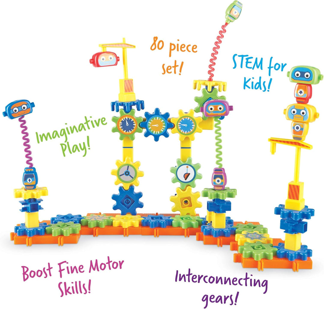 Learning Resources Gears Gears Gears!® Roboterfabrik-Bausatz, Roboterfabrik