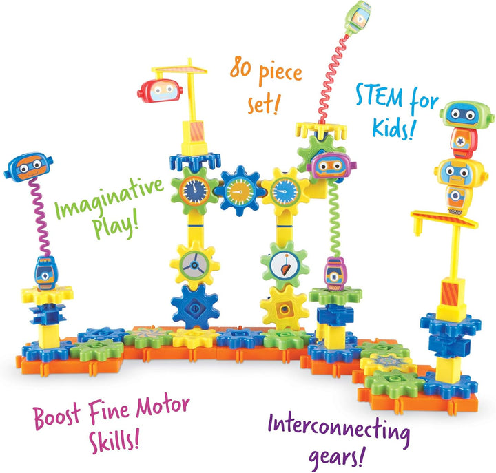 Learning Resources Gears Gears Gears!® Roboterfabrik-Bausatz, Roboterfabrik