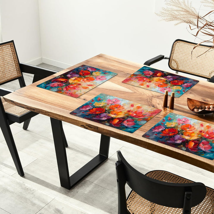 KitchenYeah© Platzsets Abwaschbar 6-Teilig 45x30 cm Tischsets Platzdeckchen Platzset Unterlage Tisch