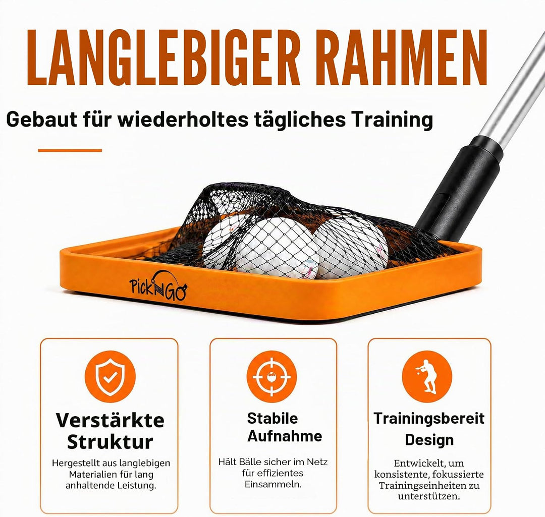 PICK 'N GO Tragbarer Ballpicker für Tischtennis, Ping Pong