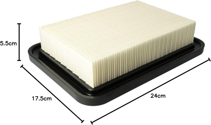 vhbw Set 3x Flachfaltenfilter kompatibel mit Makita VC4210M Staubsauger - Filterelement